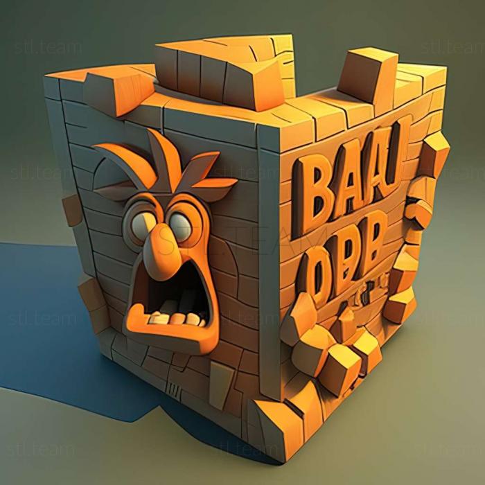3D model Crash Bandicoot The Huge Adventure game (STL)
